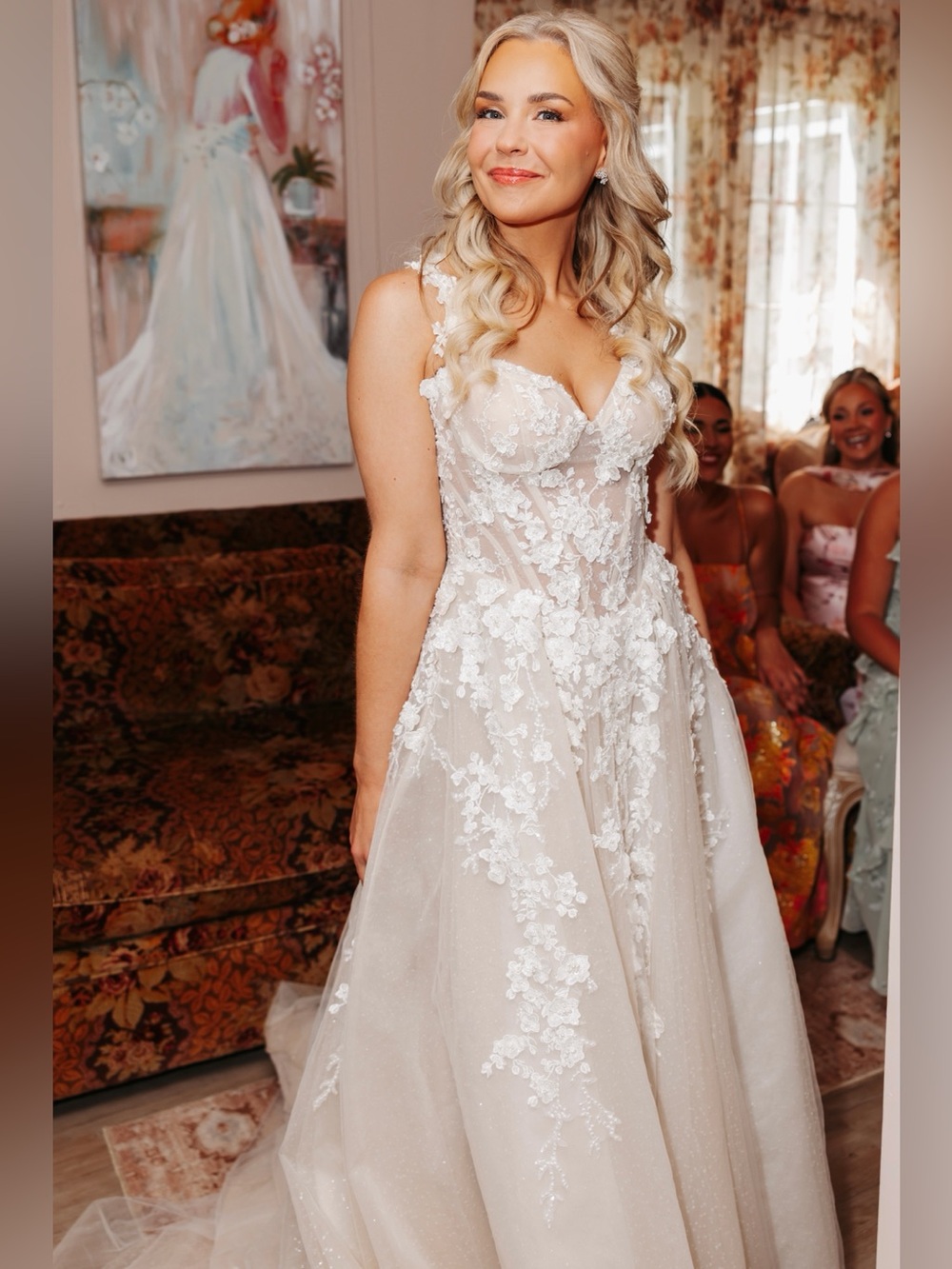 Galia Lahav Gimaya Custom Basque Waist Wedding Dress Gown
